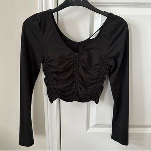 Mendocino Ruched Cropped Longsleeve